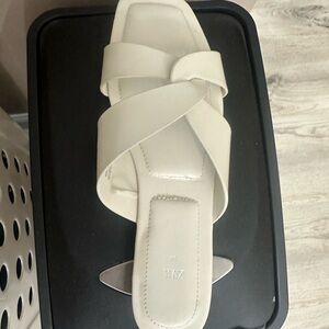Zara White Sandals